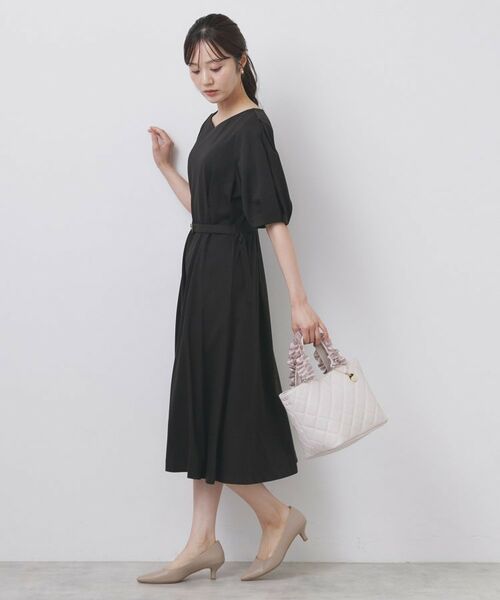 index / インデックス ミニ丈・ひざ丈ワンピース | ハートネックパフワンピース【洗濯機洗い可/UVケア/接触冷感】 | 詳細9