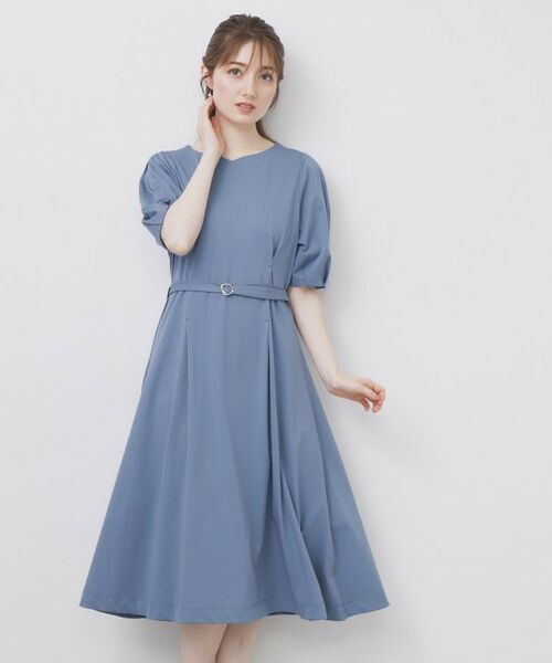 index/インデックス ハートネックパフワンピース【洗濯機洗い可/UVケア/接触冷感】 ブルー(092) 36(S) index/インデックス ハートネックパフワンピース【洗濯機洗い可/UVケア/接触冷感】 ブルー(092) 36(S)