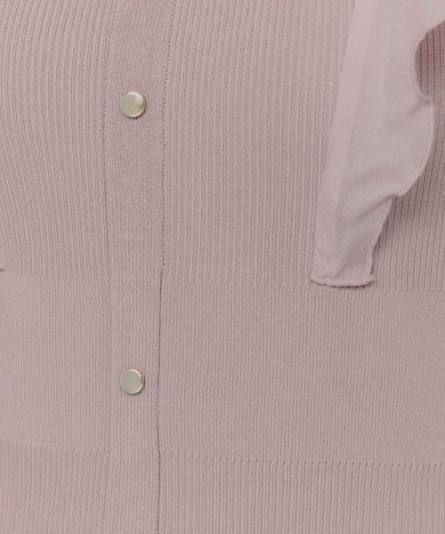 index / インデックス ミニ丈・ひざ丈ワンピース | フリルドッキングニットワンピース【洗濯機洗い可/抗ピル】 | 詳細12