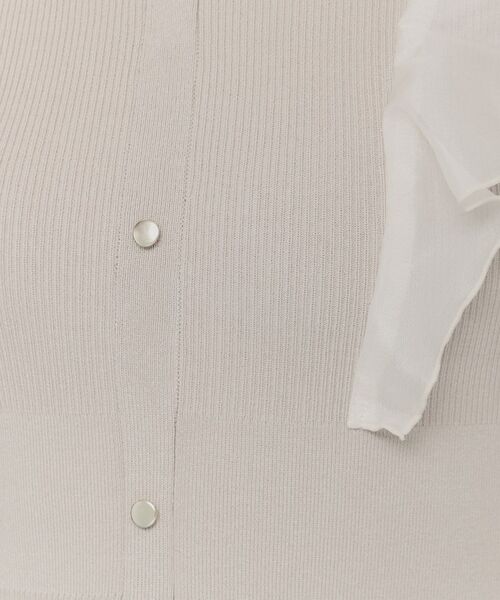 index / インデックス ミニ丈・ひざ丈ワンピース | フリルドッキングニットワンピース【洗濯機洗い可/抗ピル】 | 詳細8