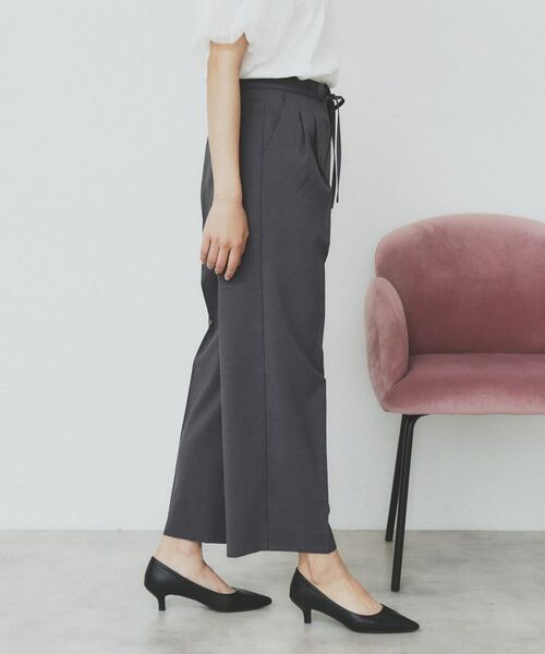 index / インデックス パンツ | ストレッチ2タックワイドパンツ【洗濯機洗い可/接触冷感/吸水速乾】 | 詳細1