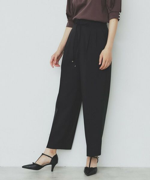 index / インデックス パンツ | ストレッチ2タックワイドパンツ【洗濯機洗い可/接触冷感/吸水速乾】 | 詳細11