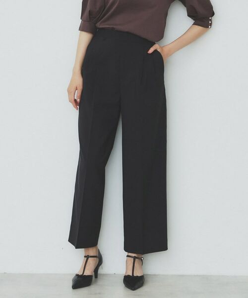 index / インデックス パンツ | ストレッチ2タックワイドパンツ【洗濯機洗い可/接触冷感/吸水速乾】 | 詳細14