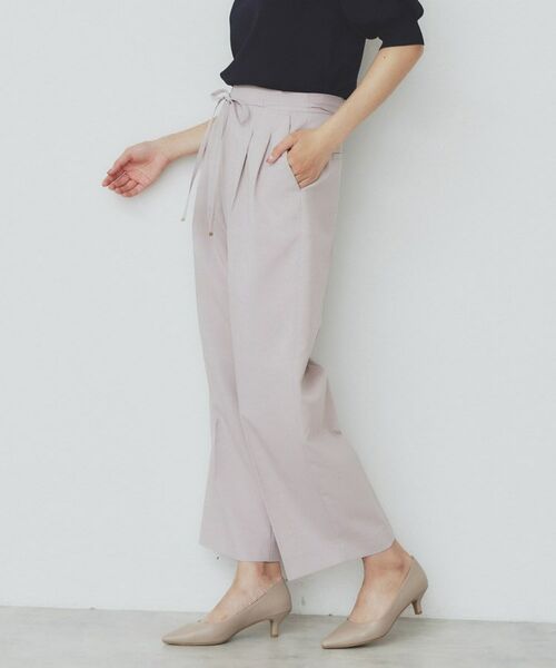 index / インデックス パンツ | ストレッチ2タックワイドパンツ【洗濯機洗い可/接触冷感/吸水速乾】 | 詳細17