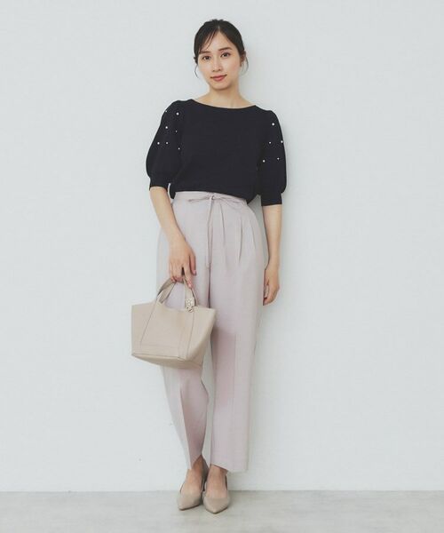 index / インデックス パンツ | ストレッチ2タックワイドパンツ【洗濯機洗い可/接触冷感/吸水速乾】 | 詳細19