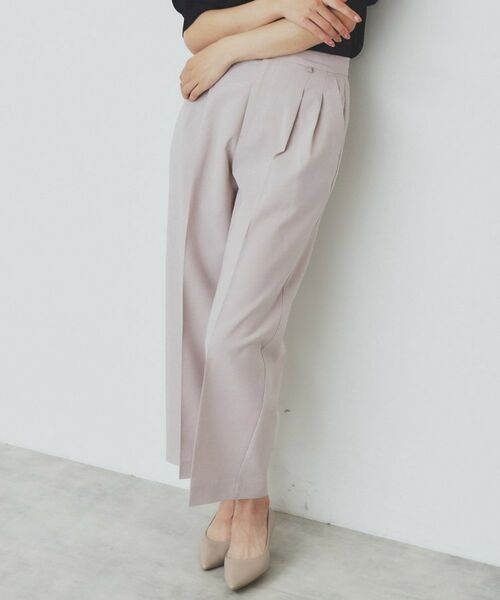 index / インデックス パンツ | ストレッチ2タックワイドパンツ【洗濯機洗い可/接触冷感/吸水速乾】 | 詳細21