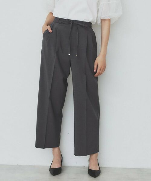 index / インデックス パンツ | ストレッチ2タックワイドパンツ【洗濯機洗い可/接触冷感/吸水速乾】 | 詳細23