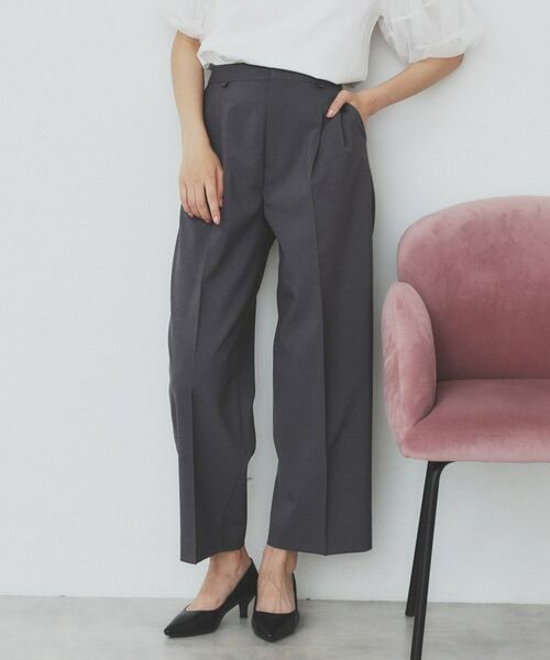 index / インデックス パンツ | ストレッチ2タックワイドパンツ【洗濯機洗い可/接触冷感/吸水速乾】 | 詳細4