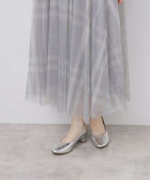 index / インデックス ロング・マキシ丈スカート | チュールラメチェックフレアスカート【洗濯機洗い可/防シワ】 | 詳細20