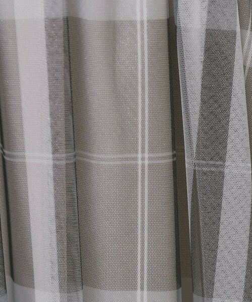 index / インデックス ロング・マキシ丈スカート | チュールラメチェックフレアスカート【洗濯機洗い可/防シワ】 | 詳細6