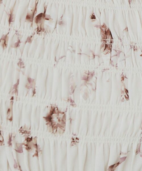 index / インデックス シャツ・ブラウス | フラワーシャーリングペプラムブラウス【洗濯機洗い可】 | 詳細12