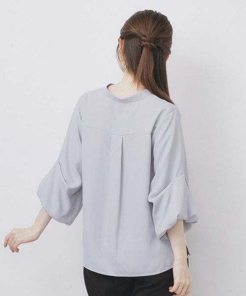index / インデックス シャツ・ブラウス | スキッパーバルーンスリーブブラウス【洗濯機洗い可/イージーアイロン】 | 詳細15