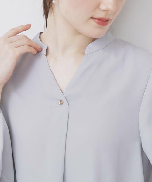index / インデックス シャツ・ブラウス | スキッパーバルーンスリーブブラウス【洗濯機洗い可/イージーアイロン】 | 詳細16