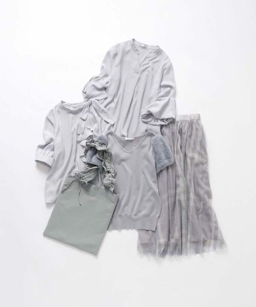 index / インデックス シャツ・ブラウス | スキッパーバルーンスリーブブラウス【洗濯機洗い可/イージーアイロン】 | 詳細20