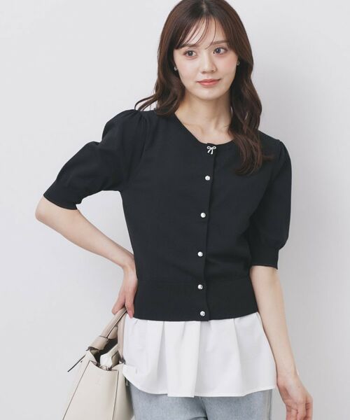 index / インデックス カットソー | ノースリペプラムドッキングトップス【洗濯機洗い可/接触冷感】 | 詳細1