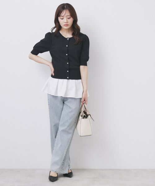 index / インデックス カットソー | ノースリペプラムドッキングトップス【洗濯機洗い可/接触冷感】 | 詳細2