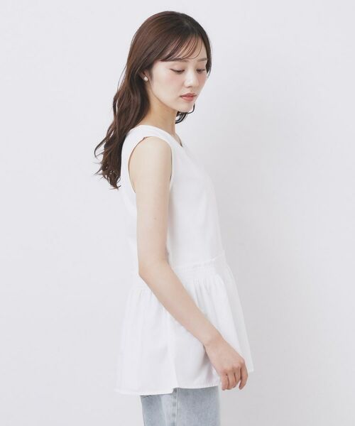 index / インデックス カットソー | ノースリペプラムドッキングトップス【洗濯機洗い可/接触冷感】 | 詳細9
