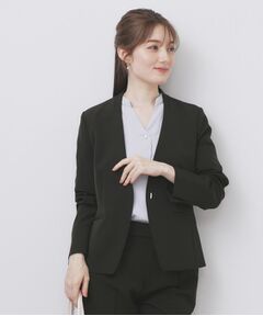 【新品】【完売品】index ノーカラージャケット グレー　スーツ 公式】index（インデックス）の通販 | ノーカラージャケット通販