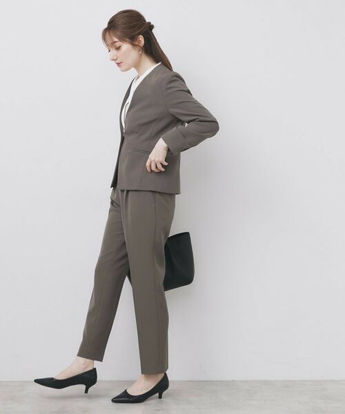 index / インデックス ノーカラージャケット | ストレッチノーカラージャケット/セットアップ対応【洗濯機洗い可/イージーアイロン/防シワ】 | 詳細16