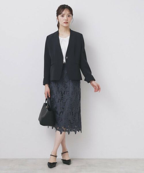 index / インデックス ノーカラージャケット | ストレッチノーカラージャケット/セットアップ対応【洗濯機洗い可/イージーアイロン/防シワ】 | 詳細27