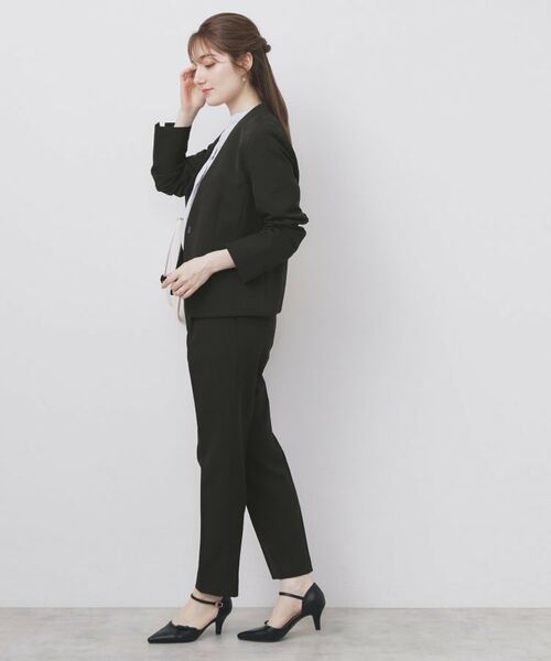 index / インデックス ノーカラージャケット | ストレッチノーカラージャケット/セットアップ対応【洗濯機洗い可/イージーアイロン/防シワ】 | 詳細3