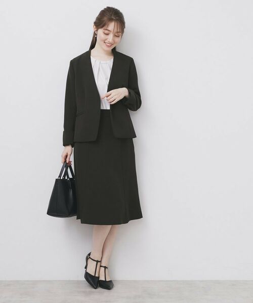 index / インデックス ノーカラージャケット | ストレッチノーカラージャケット/セットアップ対応【洗濯機洗い可/イージーアイロン/防シワ】 | 詳細5