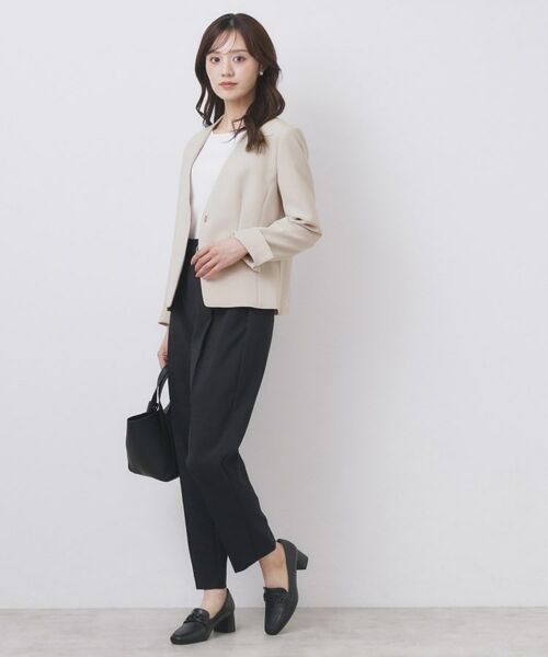 index / インデックス ノーカラージャケット | ストレッチノーカラージャケット/セットアップ対応【洗濯機洗い可/イージーアイロン/防シワ】 | 詳細9