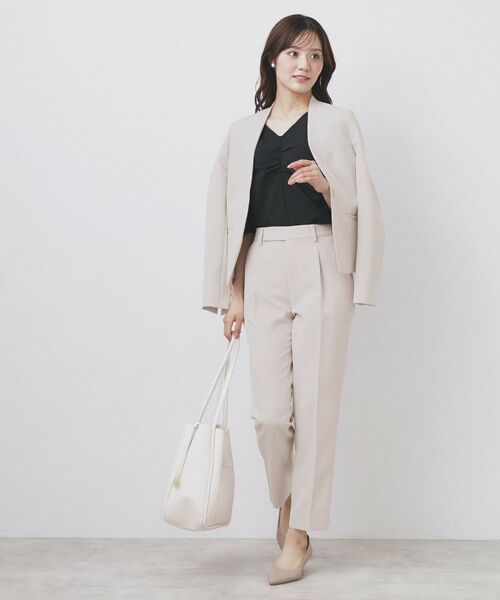 index / インデックス パンツ | 《XS-LLサイズ》ストレッチテーパードパンツ/セットアップ対応【洗濯機洗い可/イージーアイロン/防シワ】 | 詳細10