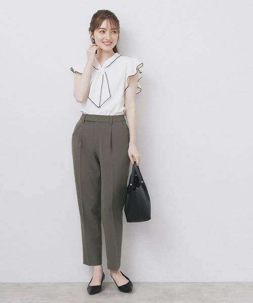 index / インデックス パンツ | 《XS-LLサイズ》ストレッチテーパードパンツ/セットアップ対応【洗濯機洗い可/イージーアイロン/防シワ】 | 詳細14