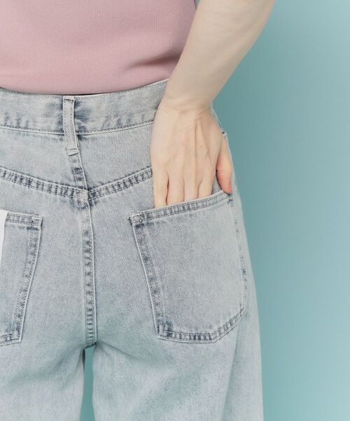 index / インデックス デニムパンツ | 《丈が選べる》デニムバギーパンツ【洗濯機洗い可】 | 詳細21