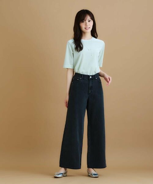 index / インデックス デニムパンツ | 《丈が選べる》デニムバギーパンツ【洗濯機洗い可】 | 詳細4