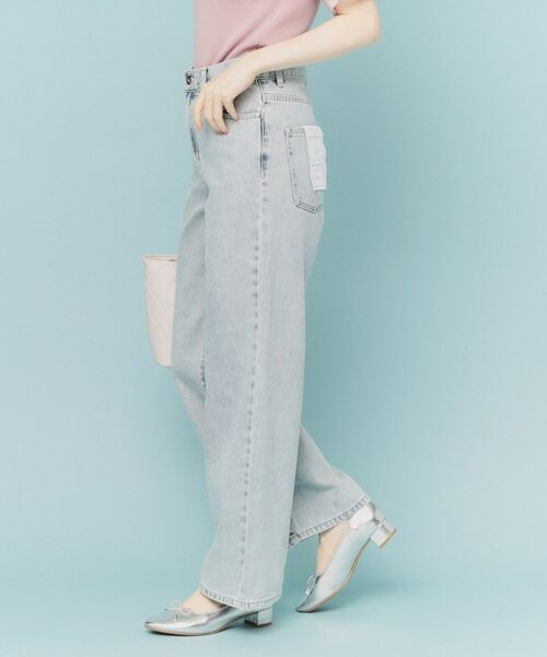 index / インデックス デニムパンツ | 《丈が選べる》デニムバギーパンツ【洗濯機洗い可】 | 詳細7