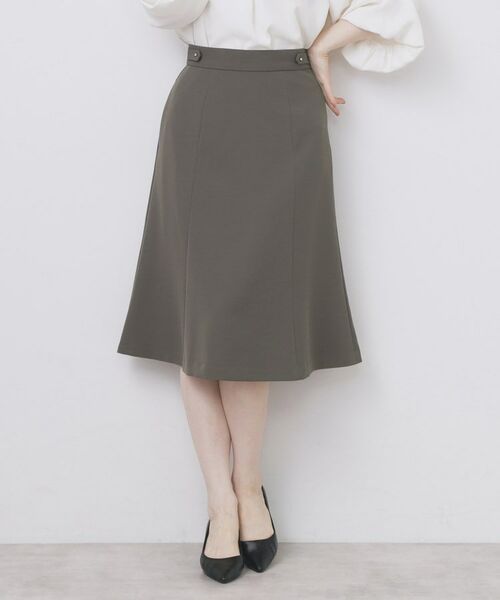 index/インデックス ストレッチフレアスカート/セットアップ対応【洗濯機洗い可/イージーアイロン/防シワ】 トープ(054) 42(LL)