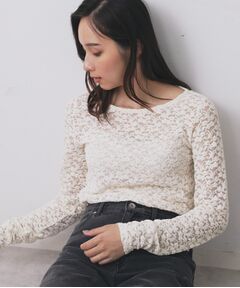 index / インデックス カットソー | モールレースシアートップス【洗濯機OK】