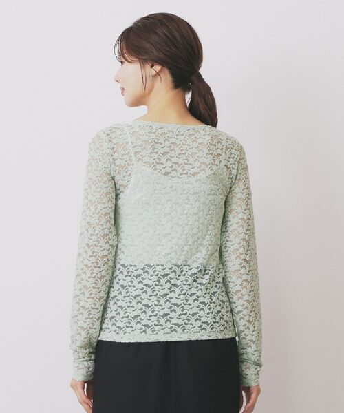 index / インデックス カットソー | モールレースシアートップス【洗濯機OK】 | 詳細11