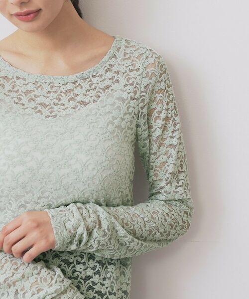 index / インデックス カットソー | モールレースシアートップス【洗濯機OK】 | 詳細17
