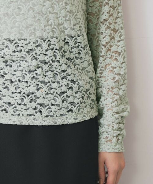 index / インデックス カットソー | モールレースシアートップス【洗濯機OK】 | 詳細18