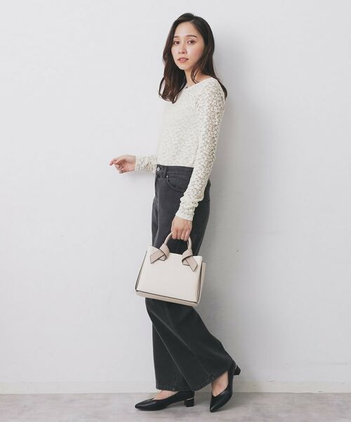 index / インデックス カットソー | モールレースシアートップス【洗濯機OK】 | 詳細3