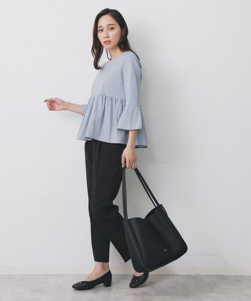 index / インデックス カットソー | ドッキングペプラムトップス【洗濯機洗い可】 | 詳細11