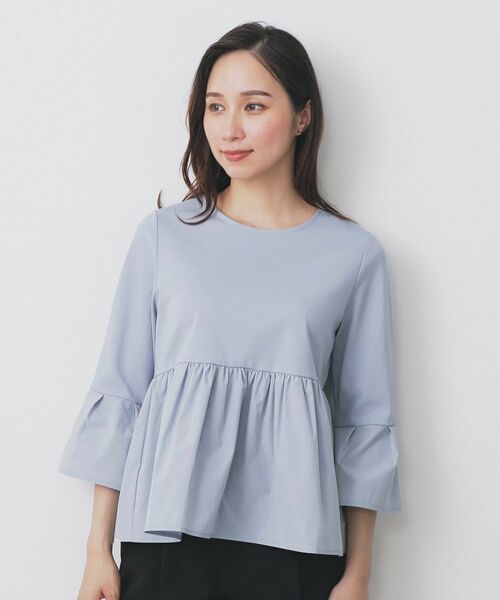 index / インデックス カットソー | ドッキングペプラムトップス【洗濯機洗い可】 | 詳細13