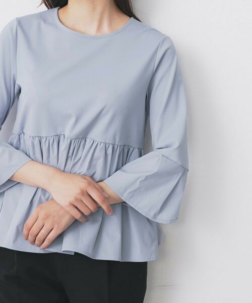 index / インデックス カットソー | ドッキングペプラムトップス【洗濯機洗い可】 | 詳細18