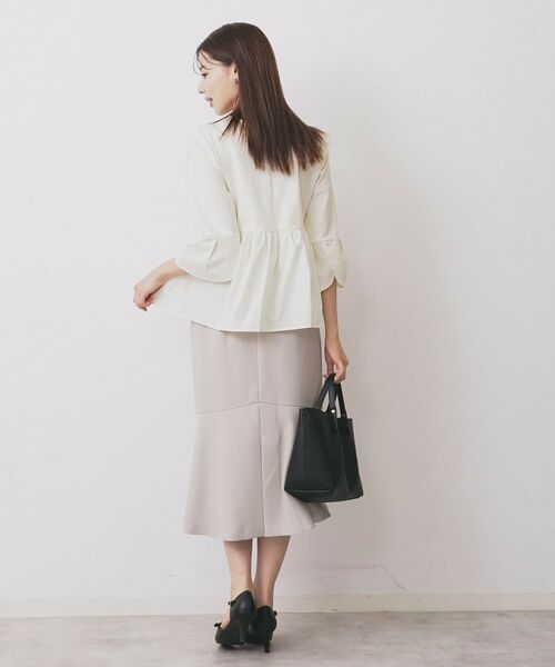 index / インデックス カットソー | ドッキングペプラムトップス【洗濯機洗い可】 | 詳細3