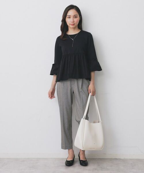 index / インデックス カットソー | ドッキングペプラムトップス【洗濯機洗い可】 | 詳細6