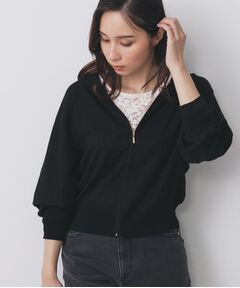 index / インデックス パーカー | ドルマンジップラメパーカ【洗濯機OK】