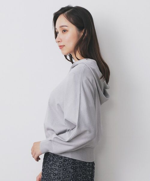 index / インデックス パーカー | ドルマンジップラメパーカ【洗濯機OK】 | 詳細14