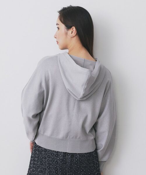 index / インデックス パーカー | ドルマンジップラメパーカ【洗濯機OK】 | 詳細15