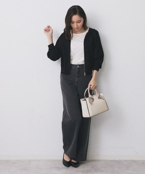 index / インデックス パーカー | ドルマンジップラメパーカ【洗濯機OK】 | 詳細3