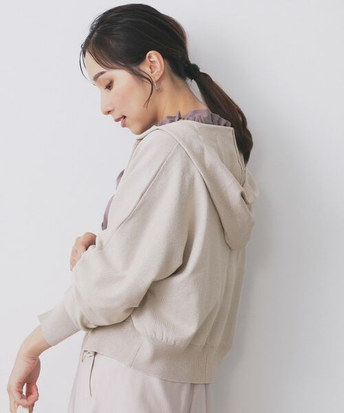 index / インデックス パーカー | ドルマンジップラメパーカ【洗濯機OK】 | 詳細5