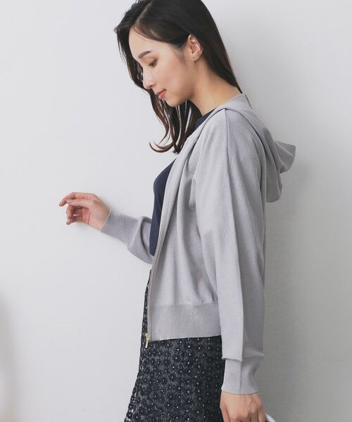 index / インデックス パーカー | ドルマンジップラメパーカ【洗濯機OK】 | 詳細9