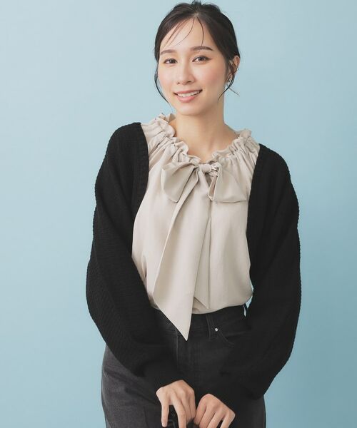 index / インデックス カーディガン・ボレロ | ボレロカーディガン【洗濯機OK抗ピル】 | 詳細1